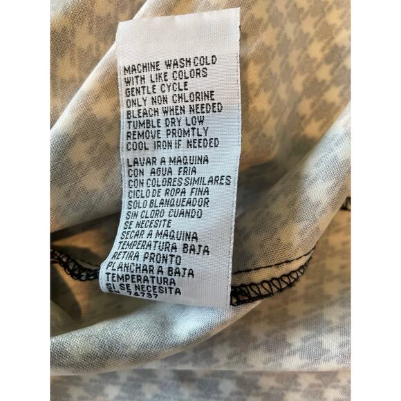 Shelby & Palmer Retro Dress Houndstooth Peter Pan Collar Bishop Sleeves Sz 12 - Picture 6 of 8